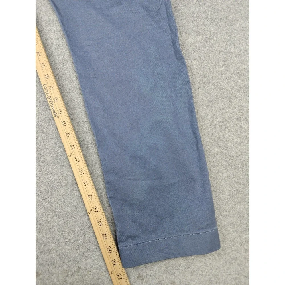 J.Crew‎ Pants Mens 34x32 Blue Flex Straight Chino Stretch Casual Business Office